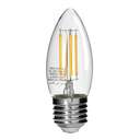 Geepas LED Filament Candle Bulb, 4W, 470lm, E27 3000K, Suitable for Home & Office - Warm White 0