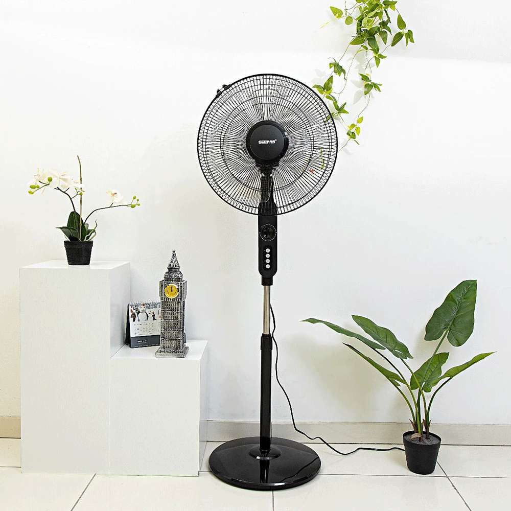 Geepas 16" Stand Fan with Adjustable Upward & Downward Bending Tilt Mechanism 60W 1