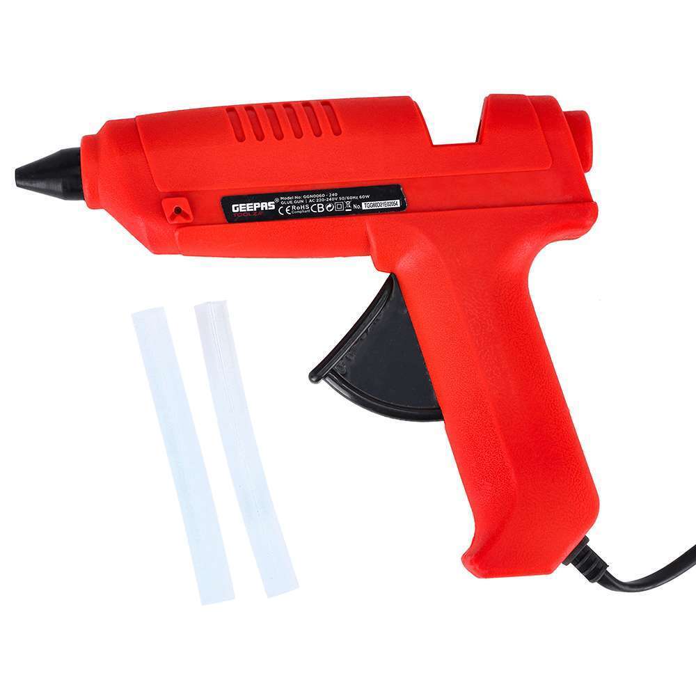 Geepas 60W Glue Gun with 2pcs Glue Sticks 0