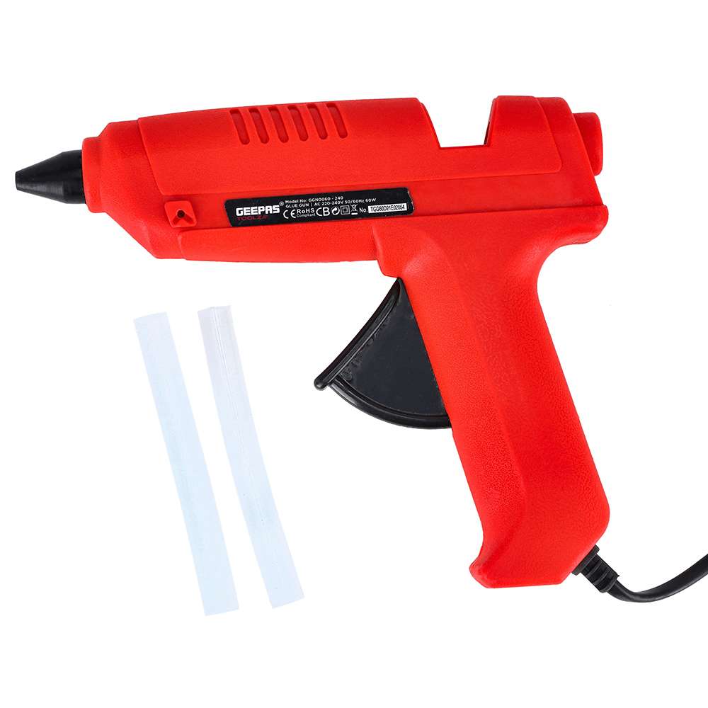 Geepas 60W Glue Gun with 2pcs Glue Sticks 0