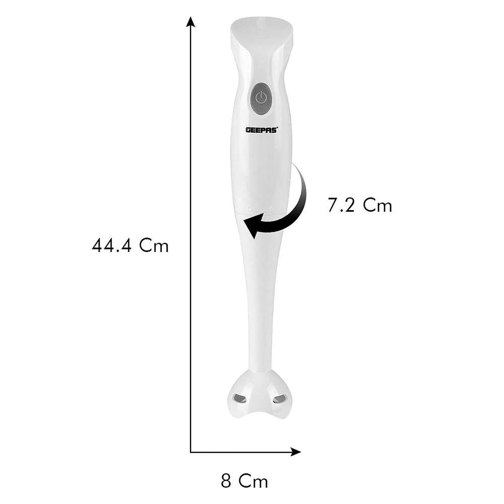 Geepas Hand Blender with Injection Shell Dual Speed Setting & Detachable Stick 200W 2