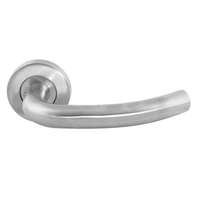 Geepas SS304 Mortise Rosette Tube Lever Handle, 19mm for Internal Doors