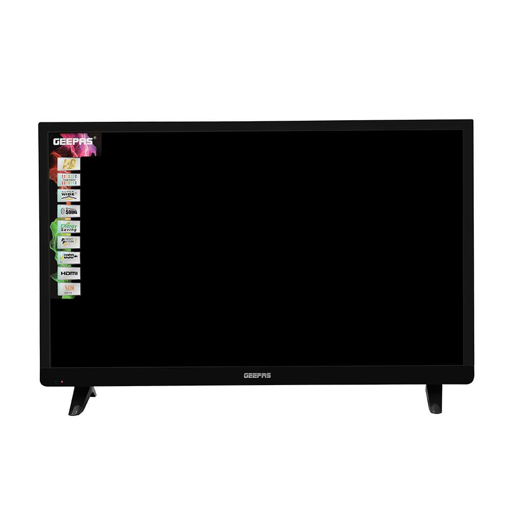 Geepas 28" HD LED TV 5 Sounds Modes Super Slim Clear HD with Built-In HDMI & USB Ports 0