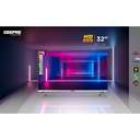 Geepas 32" LED HD TV Slim wih 2 HDMI 1