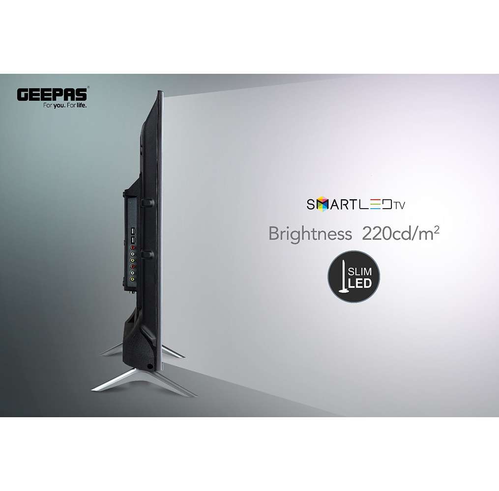 Geepas 43" Android Smart LED TV Wi-Fi & Android 8.0 with E-Share & Mirror Cast 2 HDMI & 2 Hi-High USB Ports 1