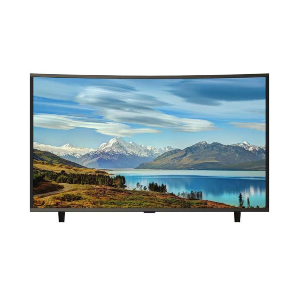 Geepas 65" Smart Curved 4K Ultra HD TV Crystal Clean Audio Output 2 HDMI & 2 Hi-High USB Ports with E-Share & Mirror Cast 0