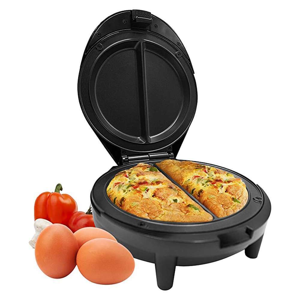 Geepas Omelette Maker with Non-Stick Coating Plate For Easy Cleaning & Power Light 1000W 0