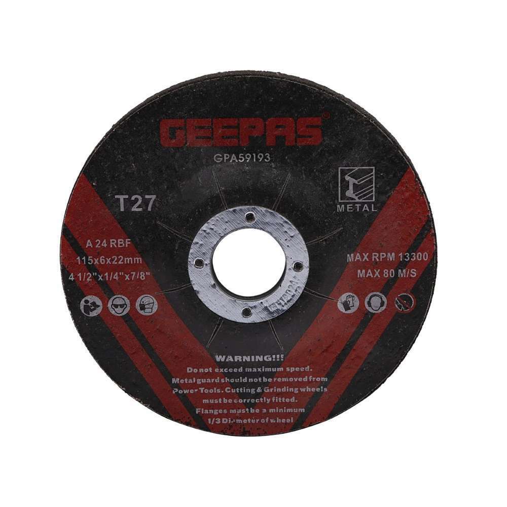 Geepas GPA59193 Professional Metal Cutting Disc 115 x 6 x 222mm 0