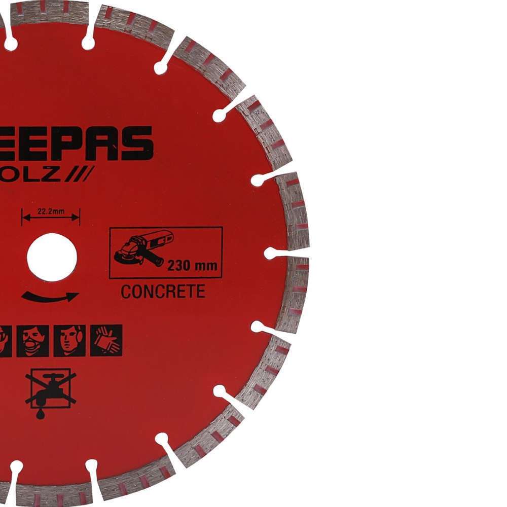 Geepas GPA59205 222mm X 230mm Segmented Concrete Cutting 1