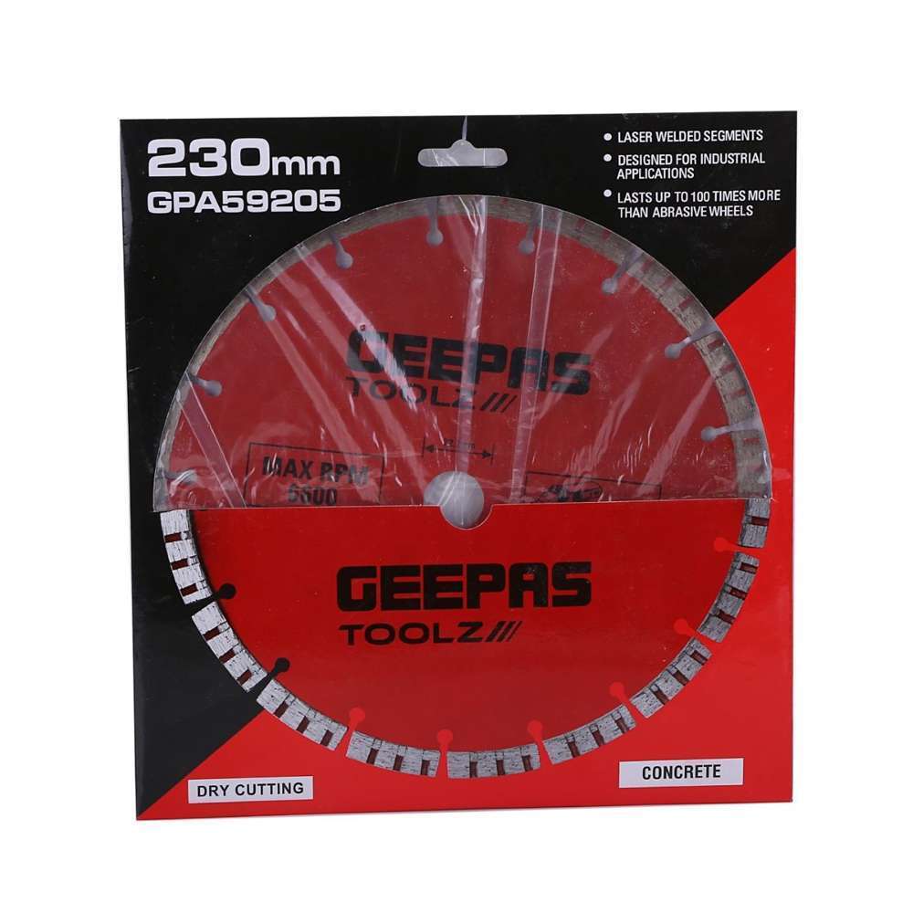 Geepas GPA59205 222mm X 230mm Segmented Concrete Cutting 4