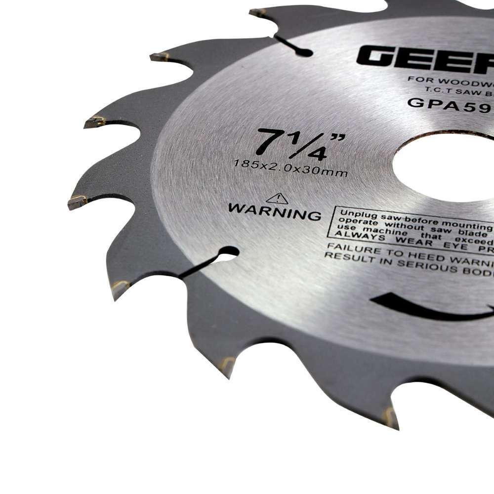 Geepas GPA59208 Professional Circular Saw Blade - 185mm X 30mm Bore 20mm Ring 0