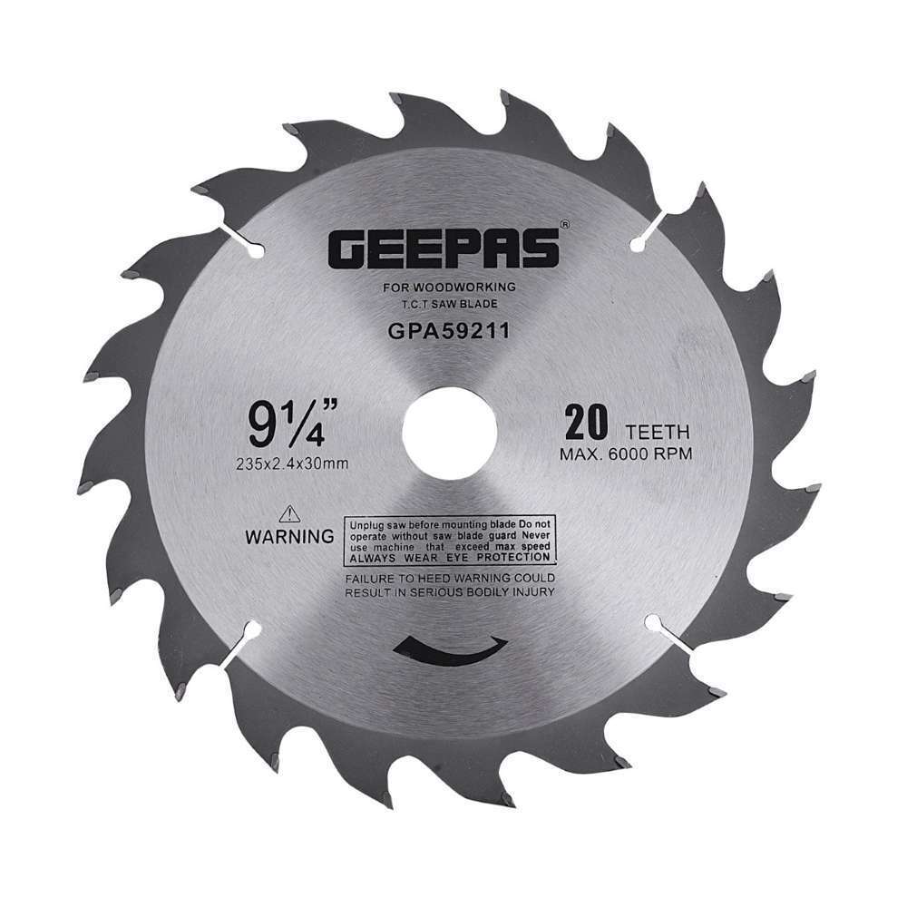 Geepas GPA59211 Professional Circular Saw Blade - 235mm X 30mm Bore 0