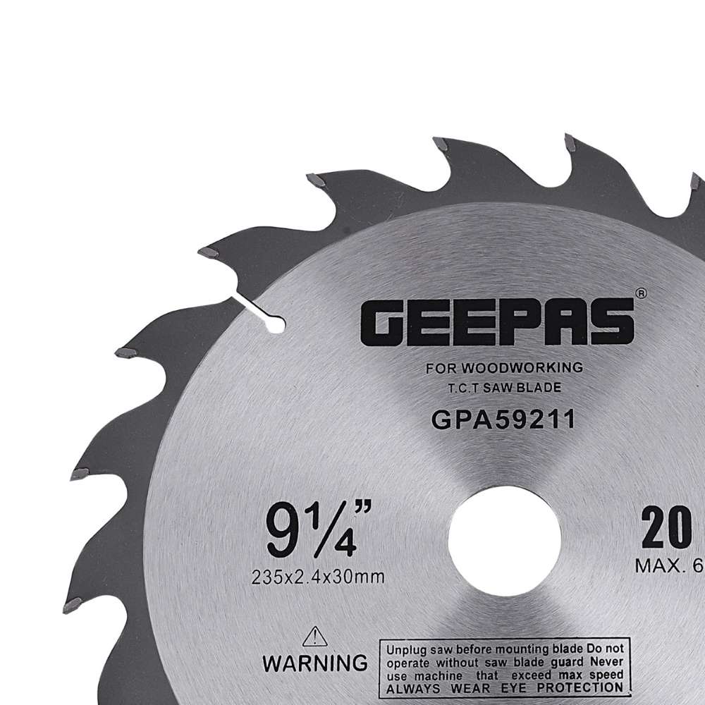 Geepas GPA59211 Professional Circular Saw Blade - 235mm X 30mm Bore 1