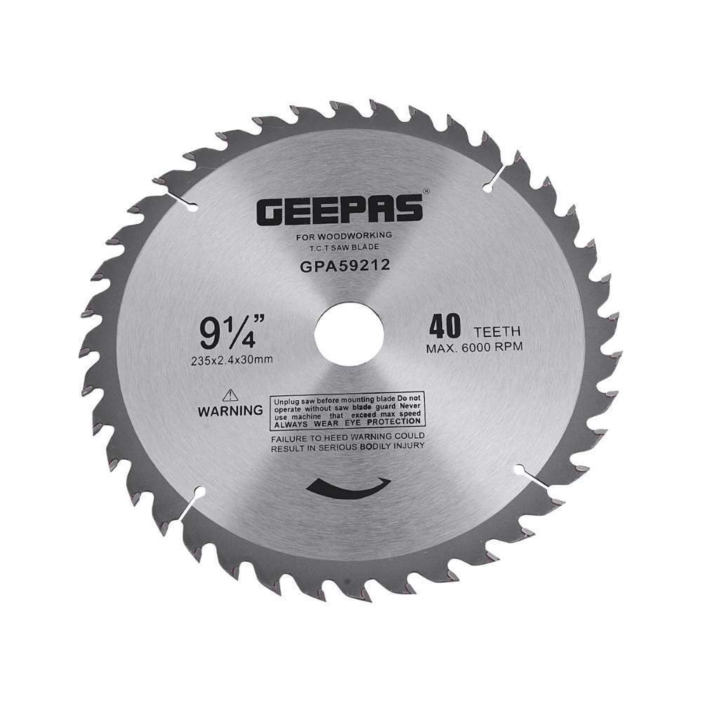 Geepas GPA59212 Professional Circular Saw Blade - 235mm X 30mm Bore 0