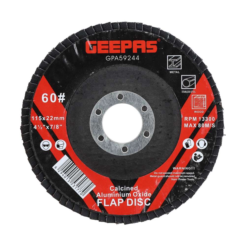 Geepas GPA59244 Flap Disc 115mm x 222mm 0