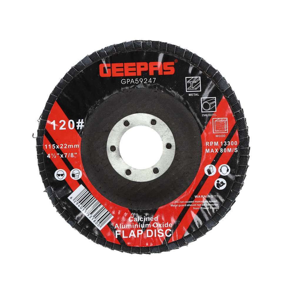 Geepas GPA59247 Flap Disc 115mm x 222mm 0