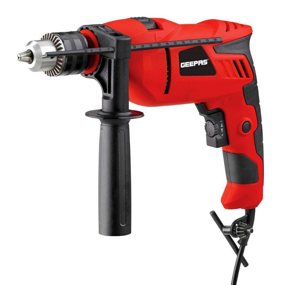 Geepas 13mm 750W Percussion / Rotary Drill with Lock-On Switch 0