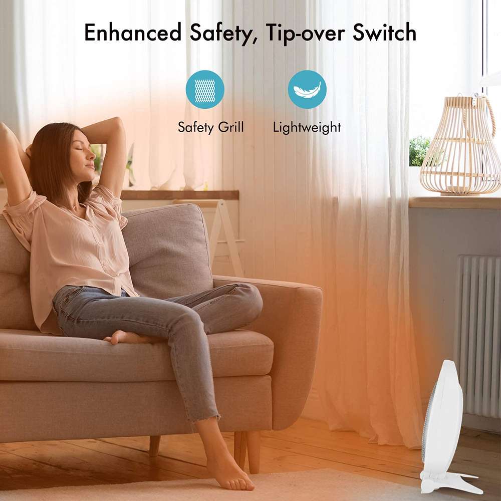 مدفأة كهربائية  كوارتز من  جيباس مع إعدادين للحرارة (600-800W) مثالية للمنازل والمكاتب والكرفانات والفنادق والمرائب موديل (GQH9105) 3