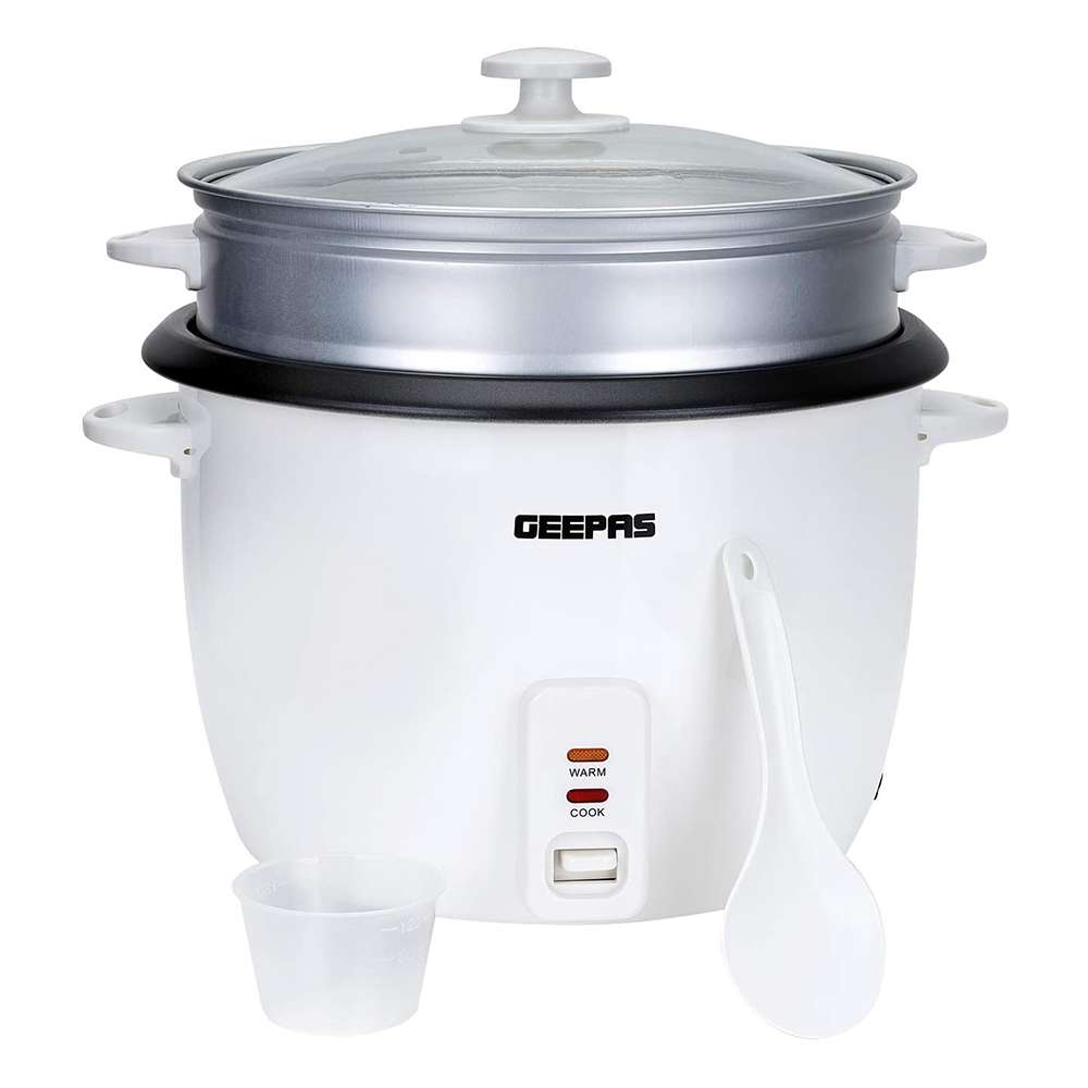 Geepas 2.8L Automatic Rice Cooker3 in 1 Function Non-Stick Inner Pot 900W 0