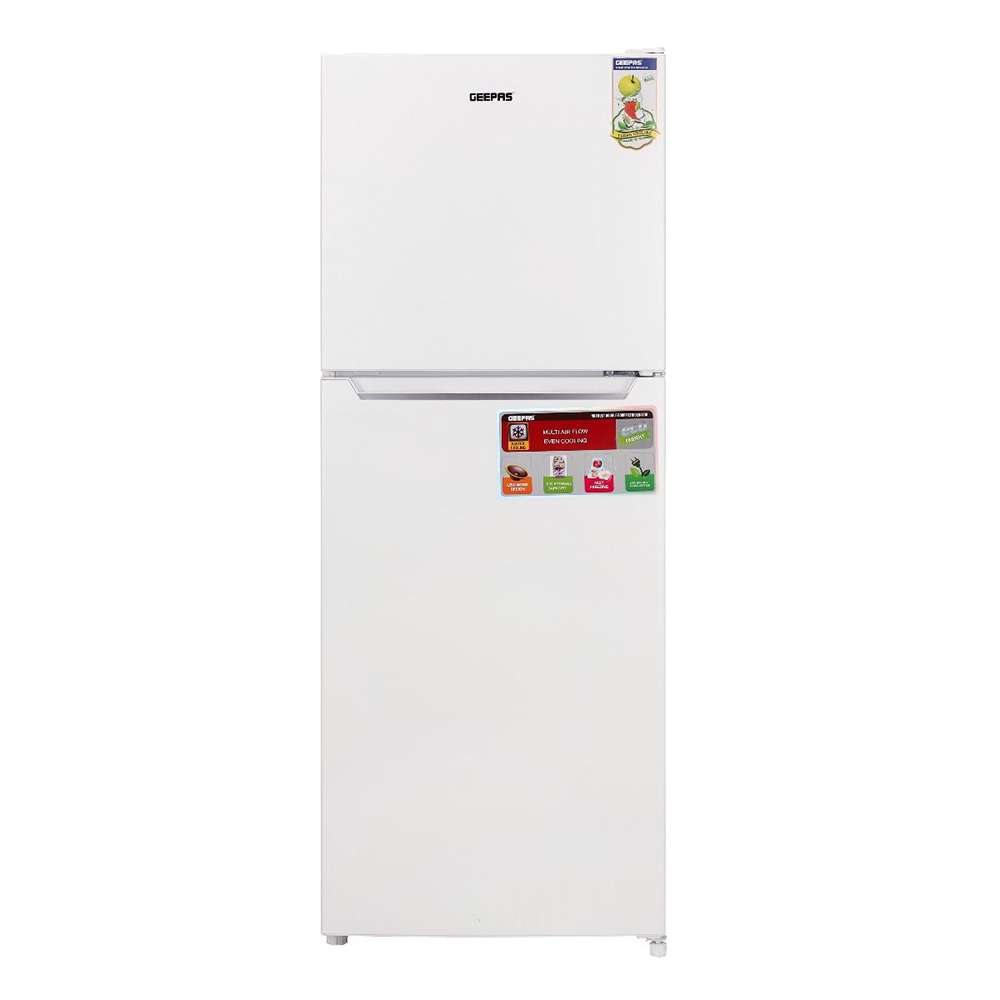 Geepas 270L Double Door Refrigerator Free Standing Durable Dual Refrigerator & Quick Cooling 0