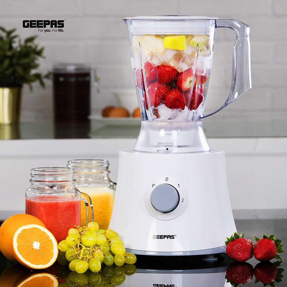 Geepas 1.2L 10 in 1 Food Processor Blender Dual Speed with Pulse Function & Stainless Steel Self-Sharpening Blade 500W 3