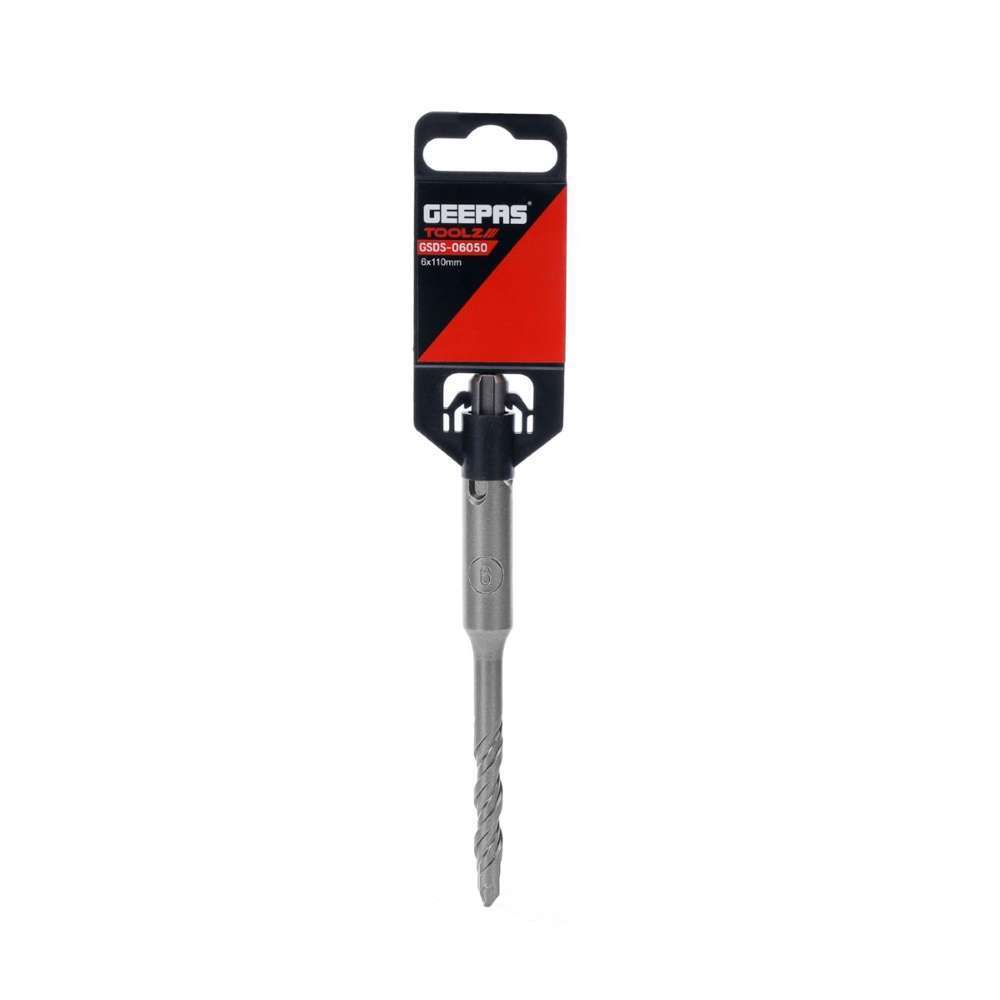 Geepas GSDS-06050 Drill Bits SDS+ Round 6mm X 110mm 3