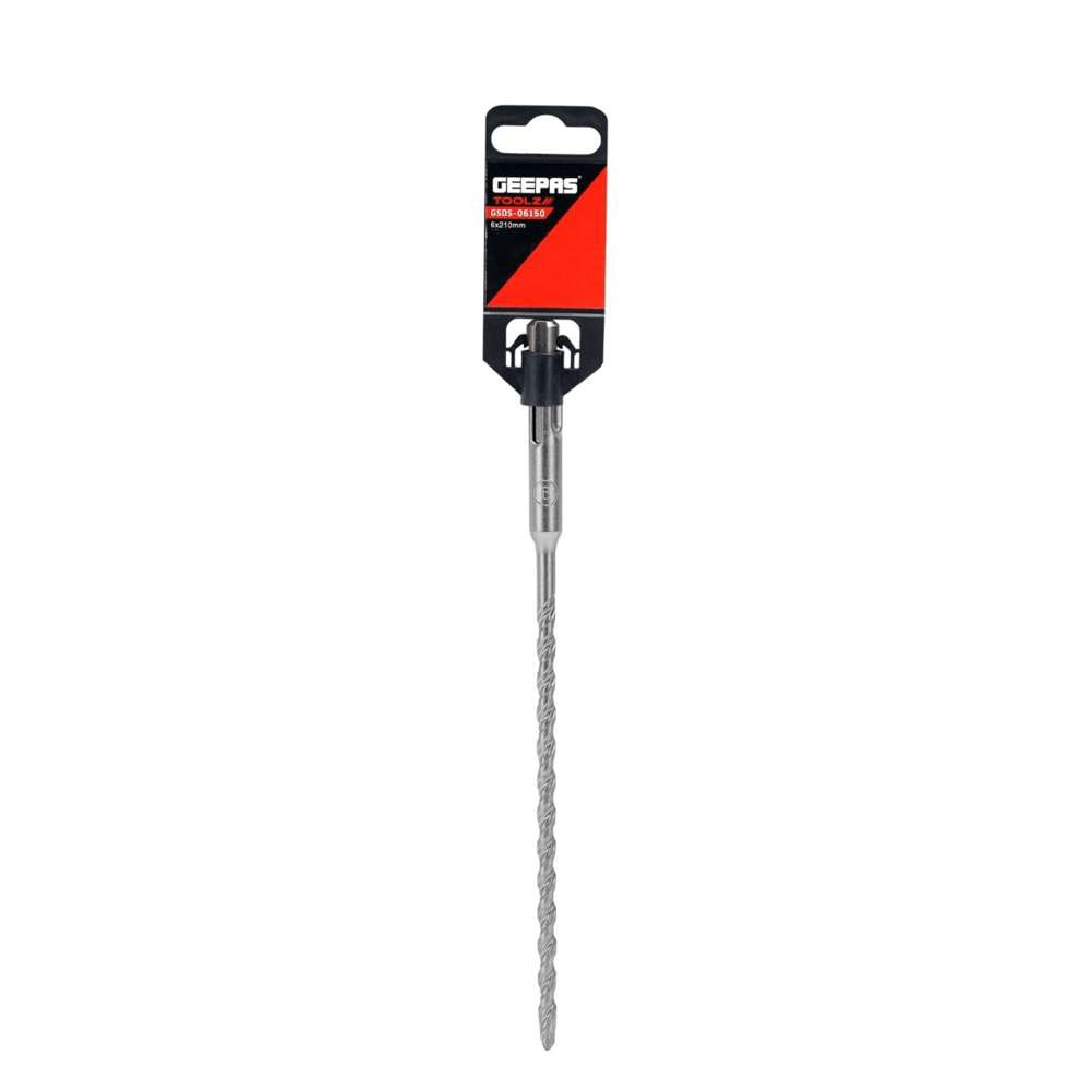 Geepas GSDS-06150 Drill Bits SDS+ Round 6mm X 210mm 3