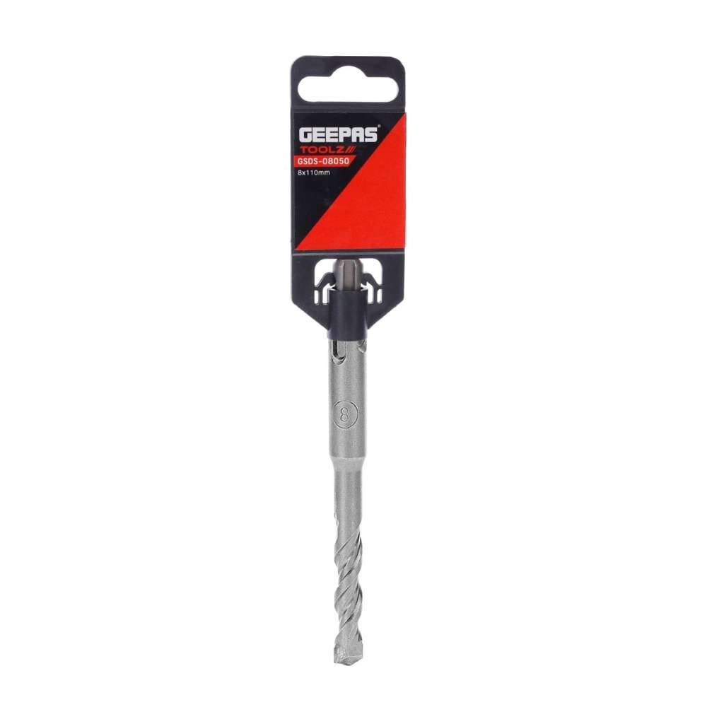 Geepas GSDS-08050 Drill Bits SDS+ Round 8mm X 110mm 3