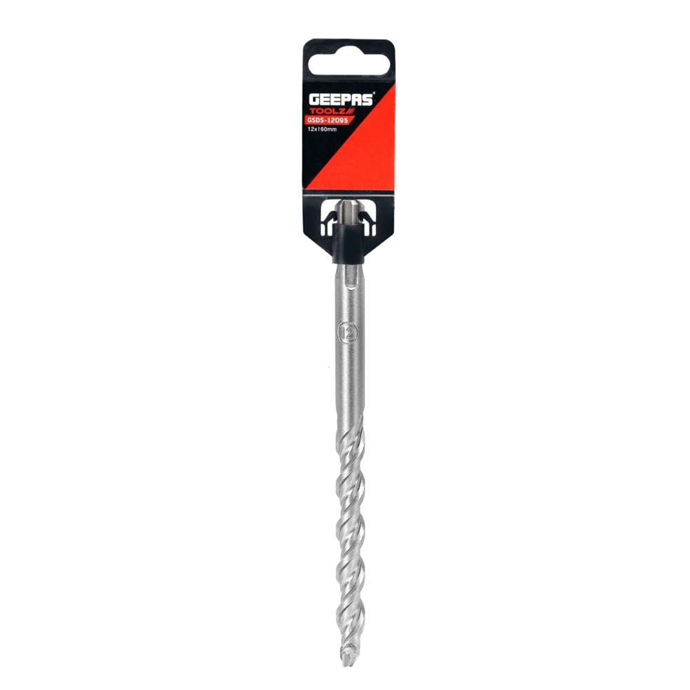 Geepas GSDS-12095 Drill Bits SDS+ Round 12mm X 160mm 3