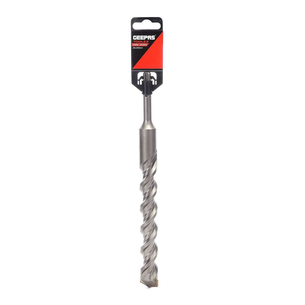 Geepas GSDS-25200 Drill Bits SDS+ Round 25mm X 250mm 4