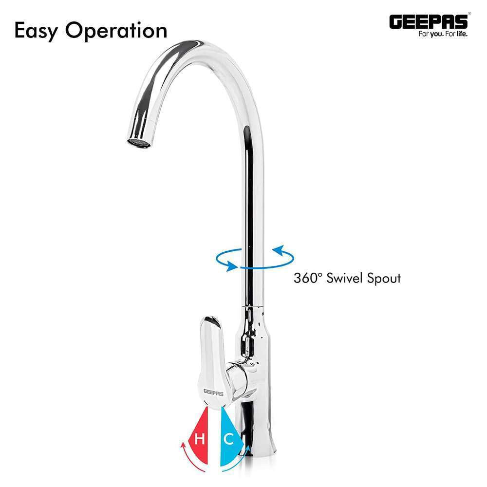 Geepas GSW61003 Single Lever Sink Mixer 2