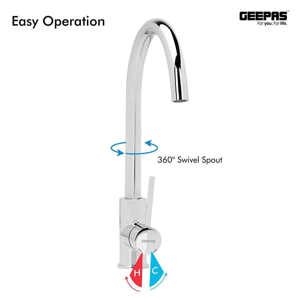 خلاط حوض أحادي (Geepas ) للحمام والمطبخ (GSW61010) 1