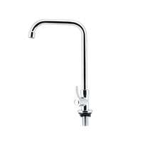 Geepas Single Lever Pillar Stainless Steel Kitchen Mixer Tap, Suitable for Kitchen Sinks & Washing Area