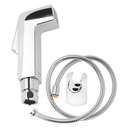 Geepas ABS Chrome Shattaf Set, Bidet Mixer with Flexible Hose, Suitable for House & Bathrooms 1