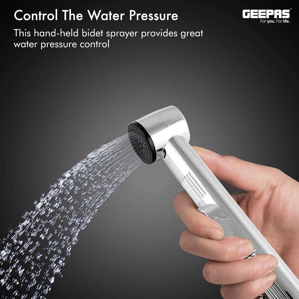 Geepas GSW61069 Shattaf Set Bidet Mixer ABS Chrome 5