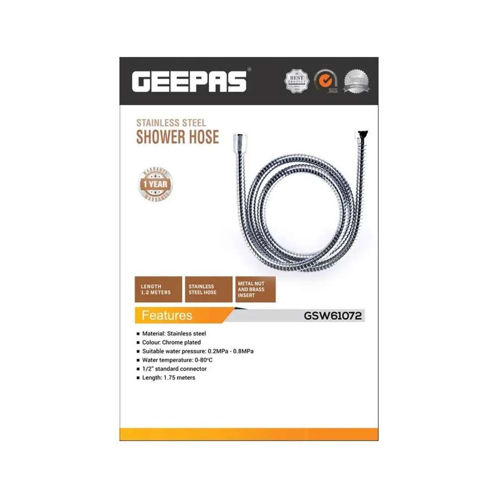 Geepas GSW61072 Shower Hose 175 m 3
