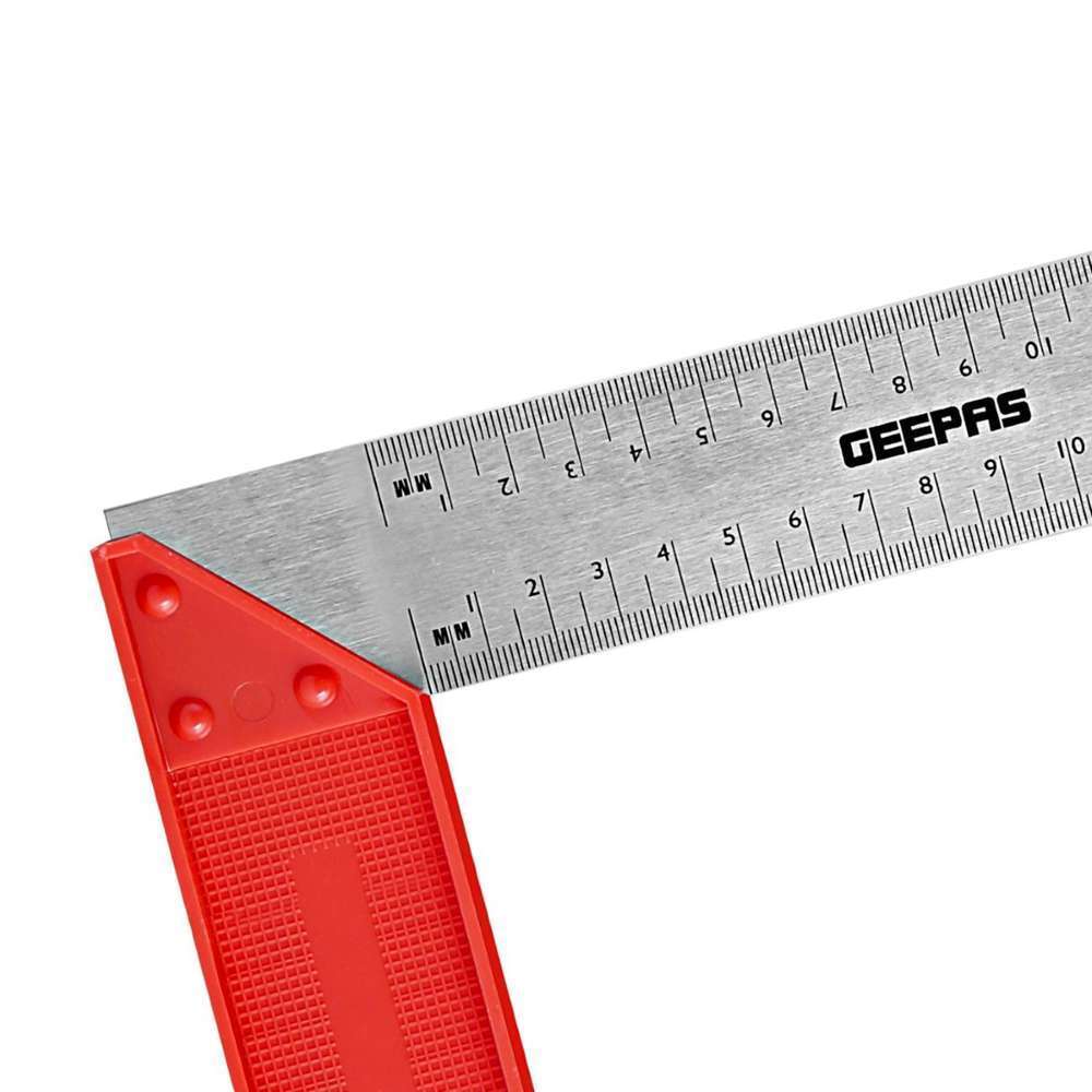 مسطرة القياس القائمة ( 90 Degree) قياس ("8) من ( Geepas ) المرقمة من الجهتين لأعمال الهندسة و النجارة (GT59070) 3