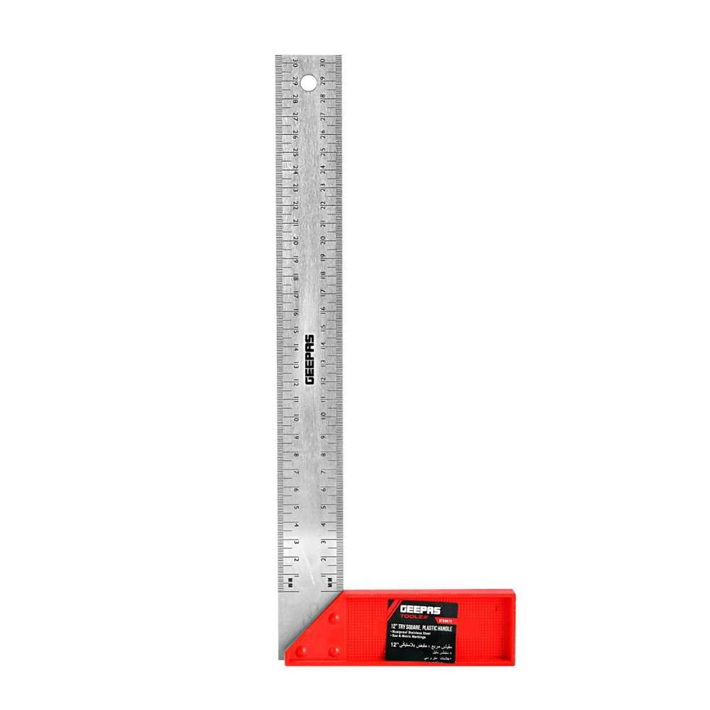 Geepas GT59072 12" Try Square with Handle