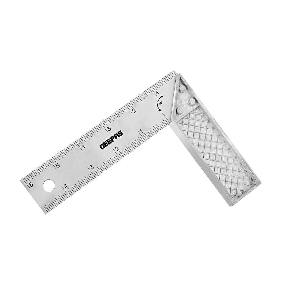 Geepas GT59073 6" Try Square with Cast Zinc Handle 1