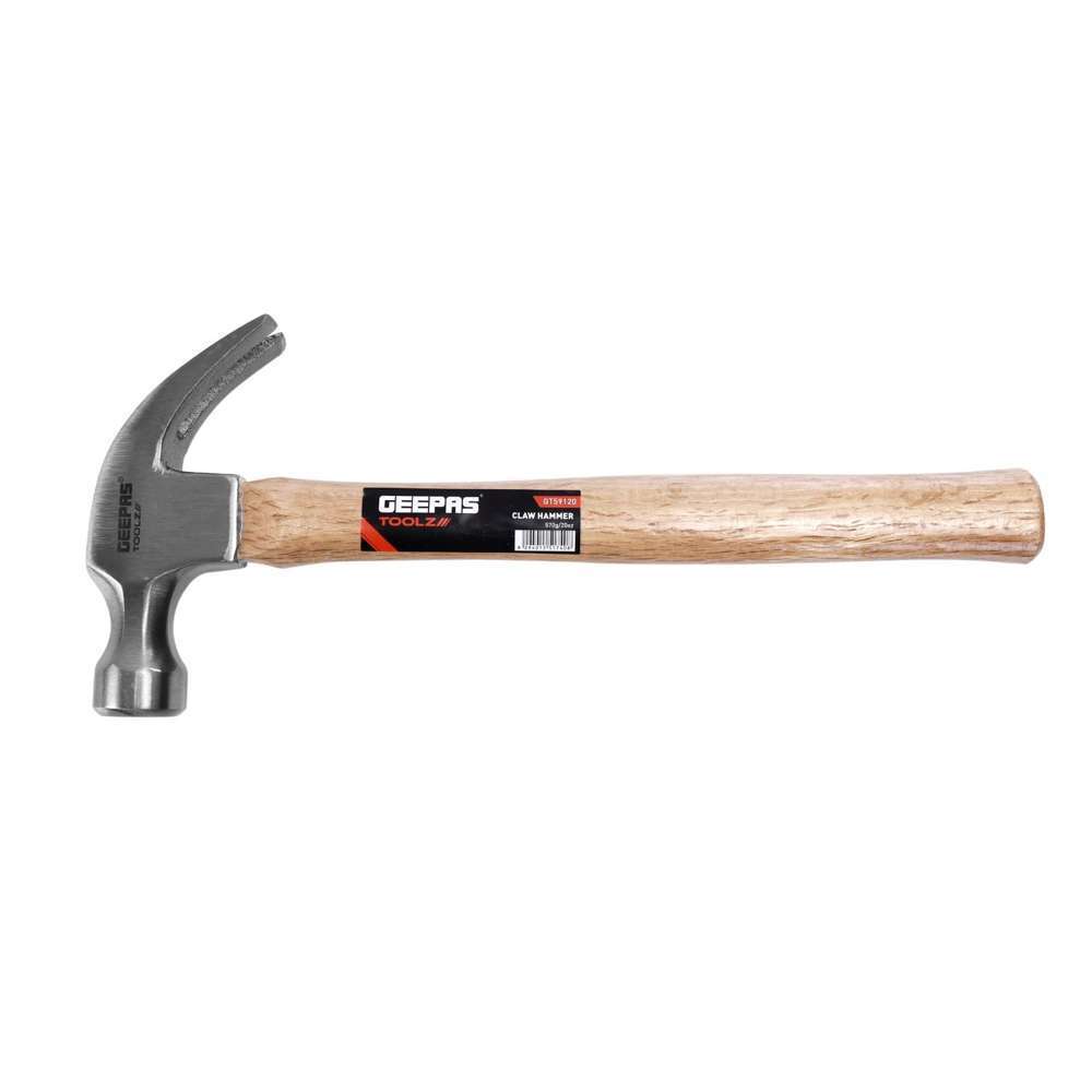 Geepas GT59120 Wooden Handle Claw Hammer 0