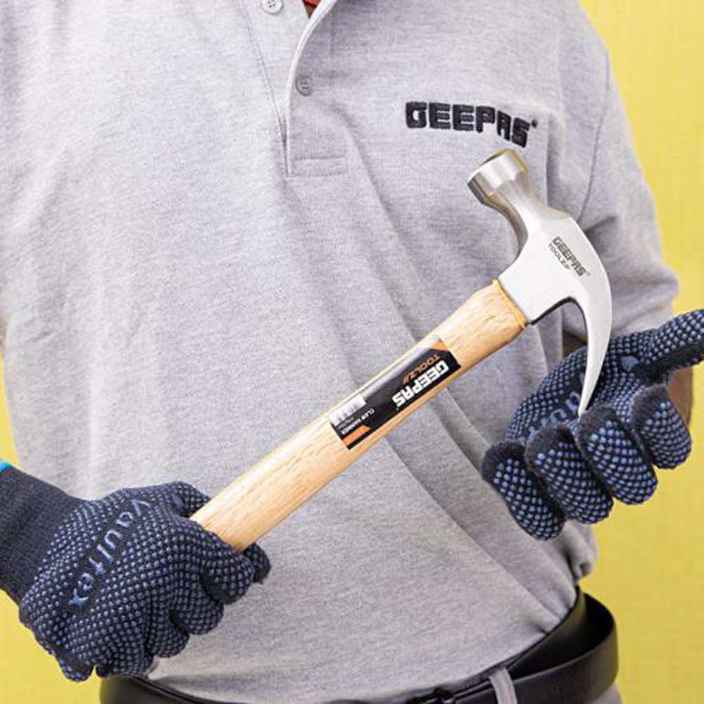 Geepas GT59120 Wooden Handle Claw Hammer 4