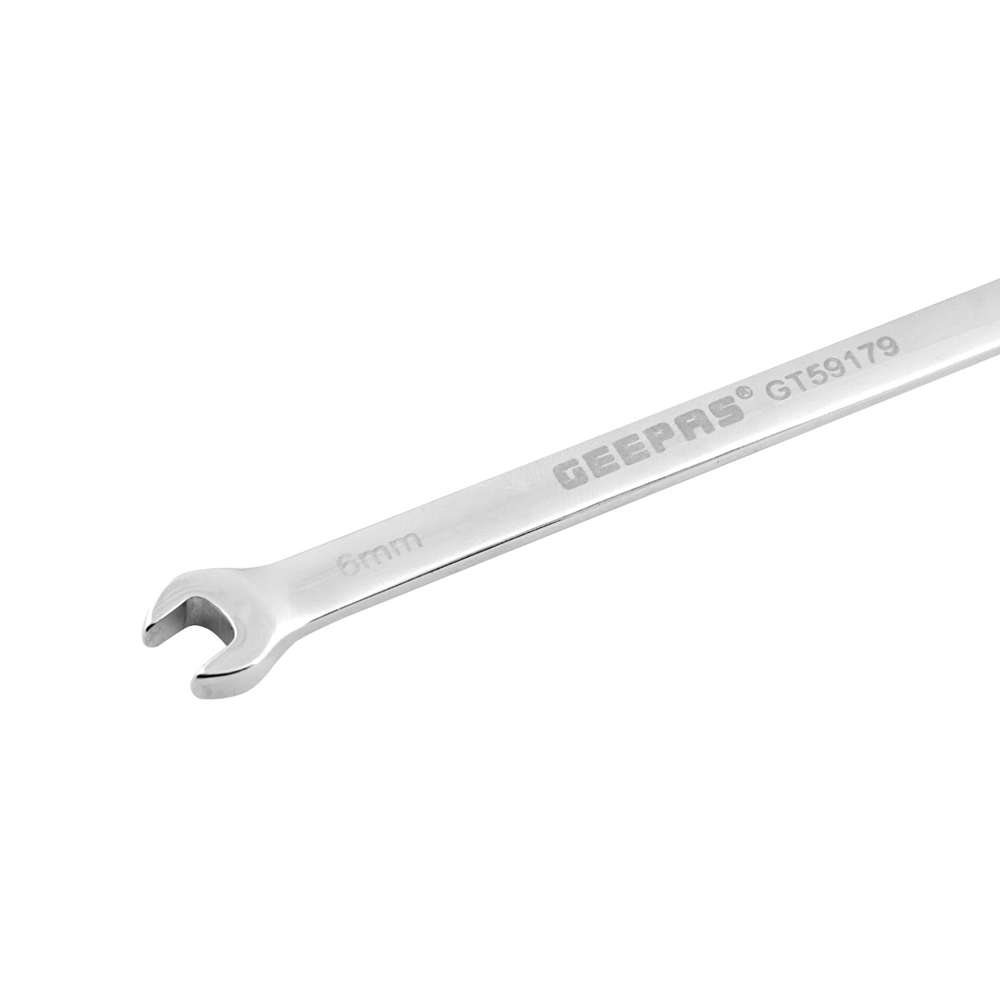 Geepas GT59179 6 x 7mm CrV Double Open End Spanner 3