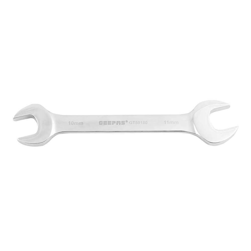 Geepas GT59180 10 x 11mm CrV Double Open End Spanner 2