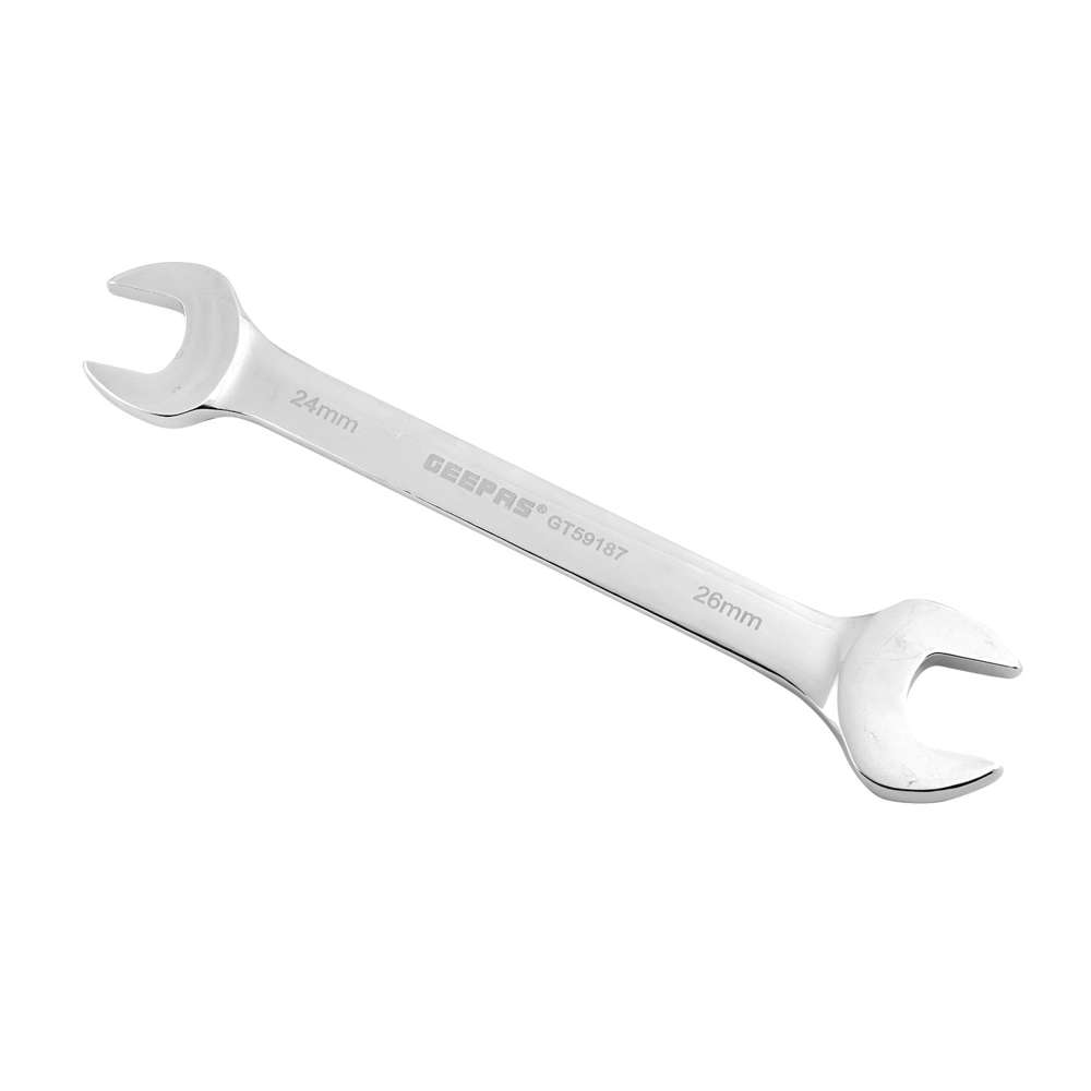 Geepas GT59187 24 x 26mm CrV Double Open End Spanner 0