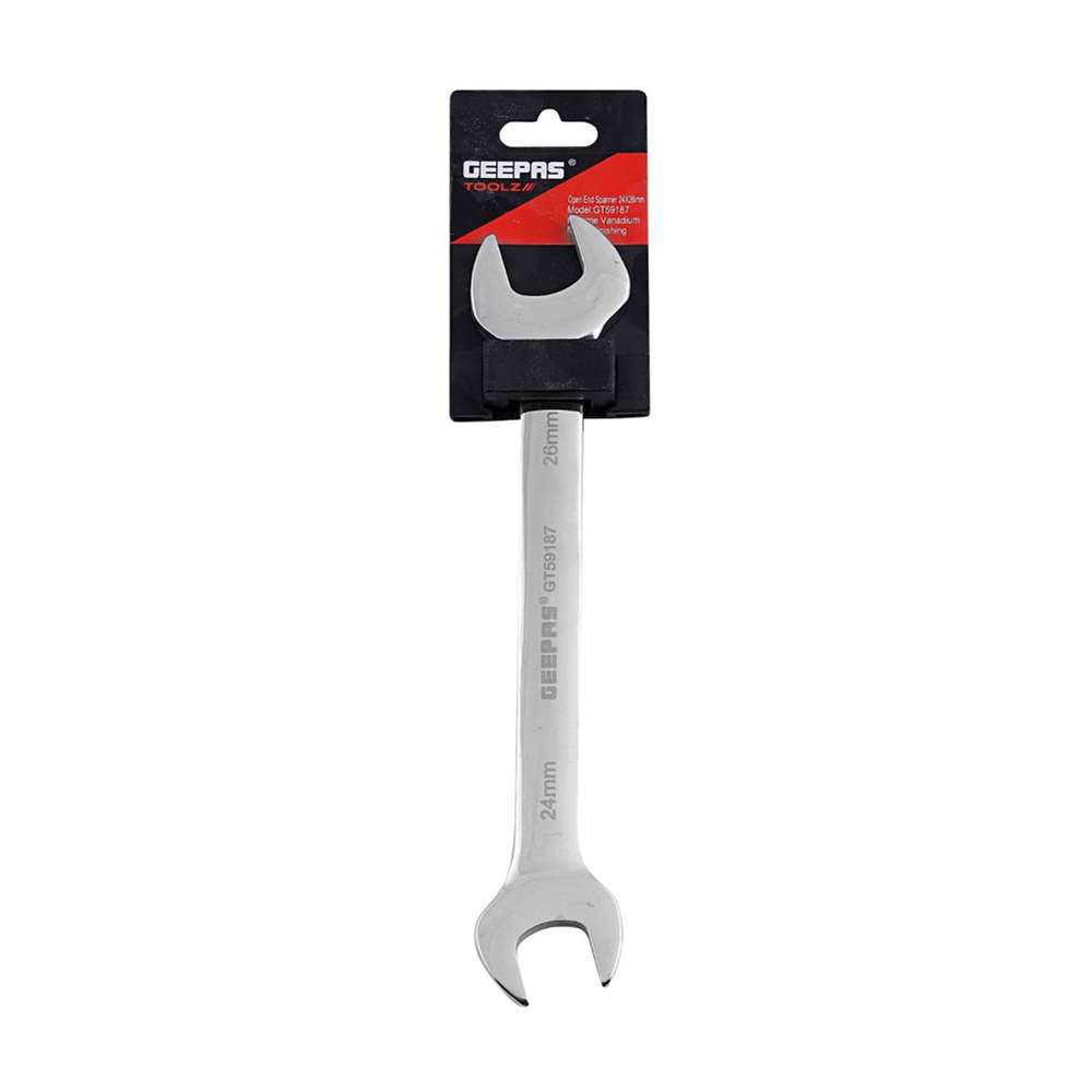Geepas GT59187 24 x 26mm CrV Double Open End Spanner 1