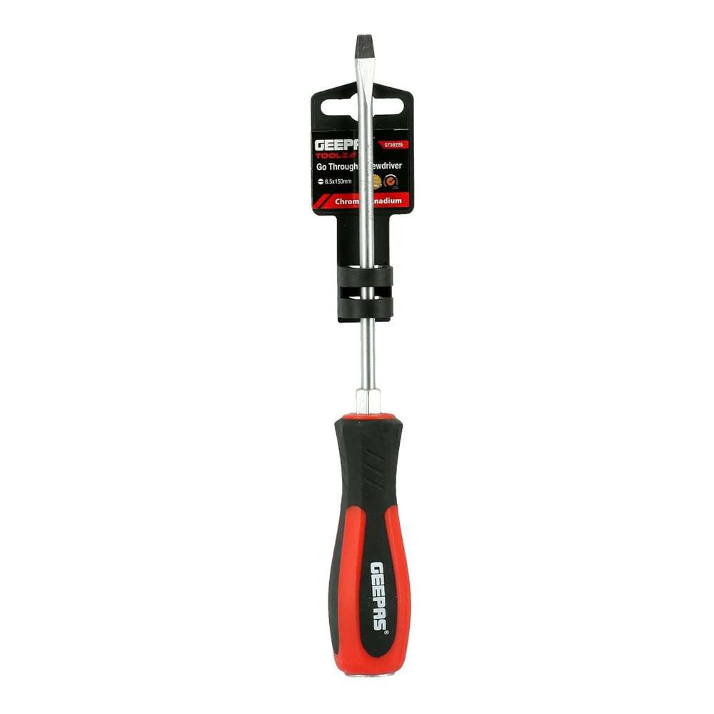 Geepas GT59226 6.5 x 150mm Slotted Screwdriver 0