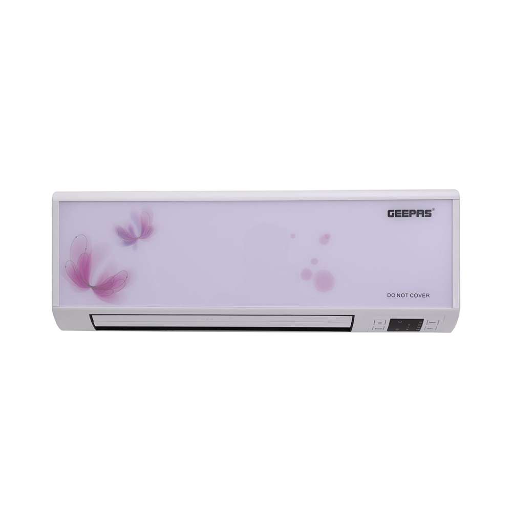 Geepas Wall Heater Adjustable Thermostat Dual Heat Settings 1500-2500W & Overheat Protection with Cooling Option 0