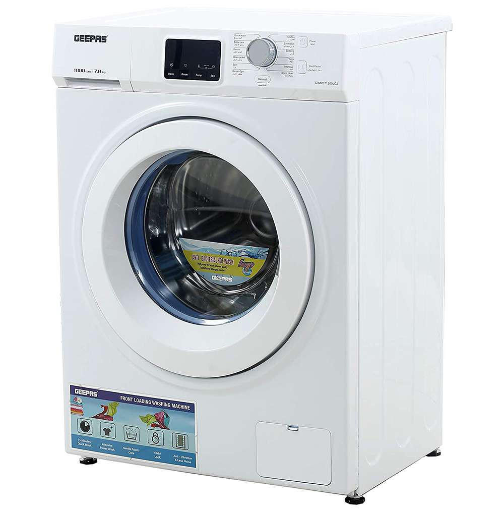 Geepas 7Kg Front Load Washing Machine Temperature Selection & Spin Speed Selection 1