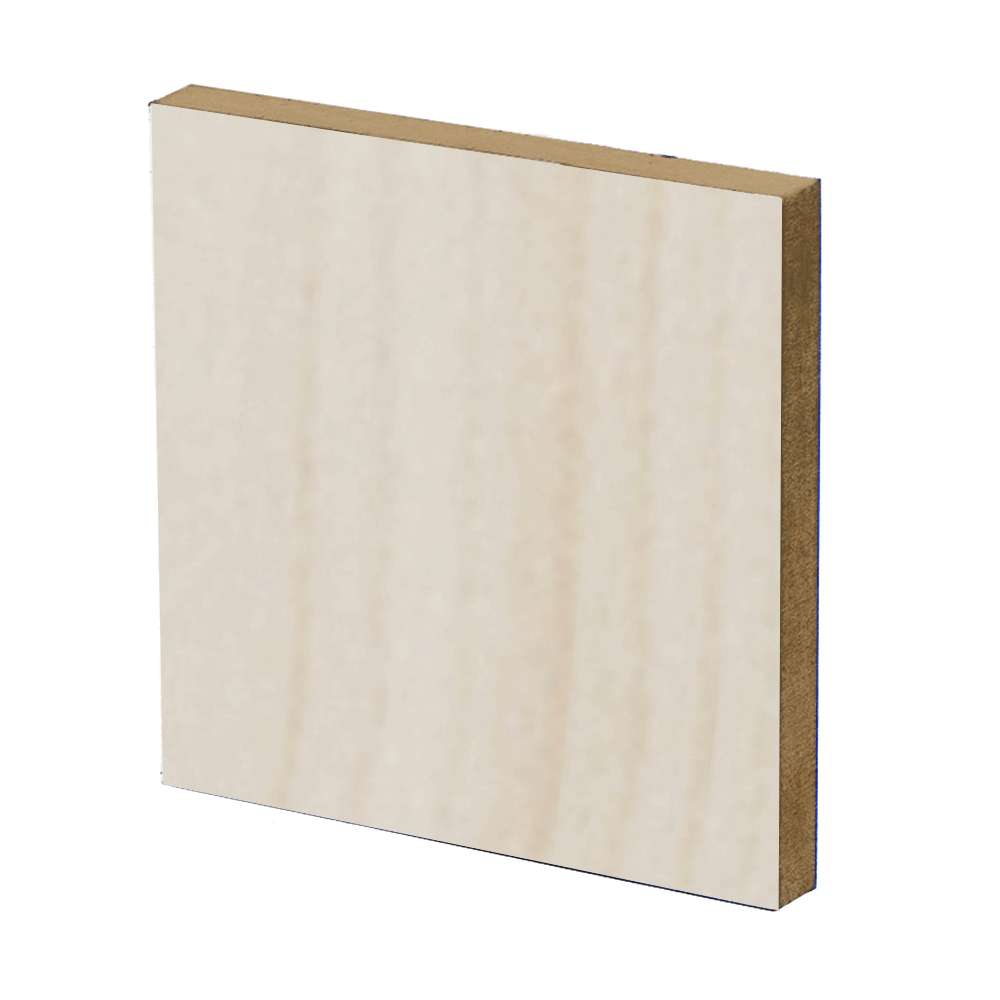 Hard Maple Melamine MDF Sheet -18mm 1