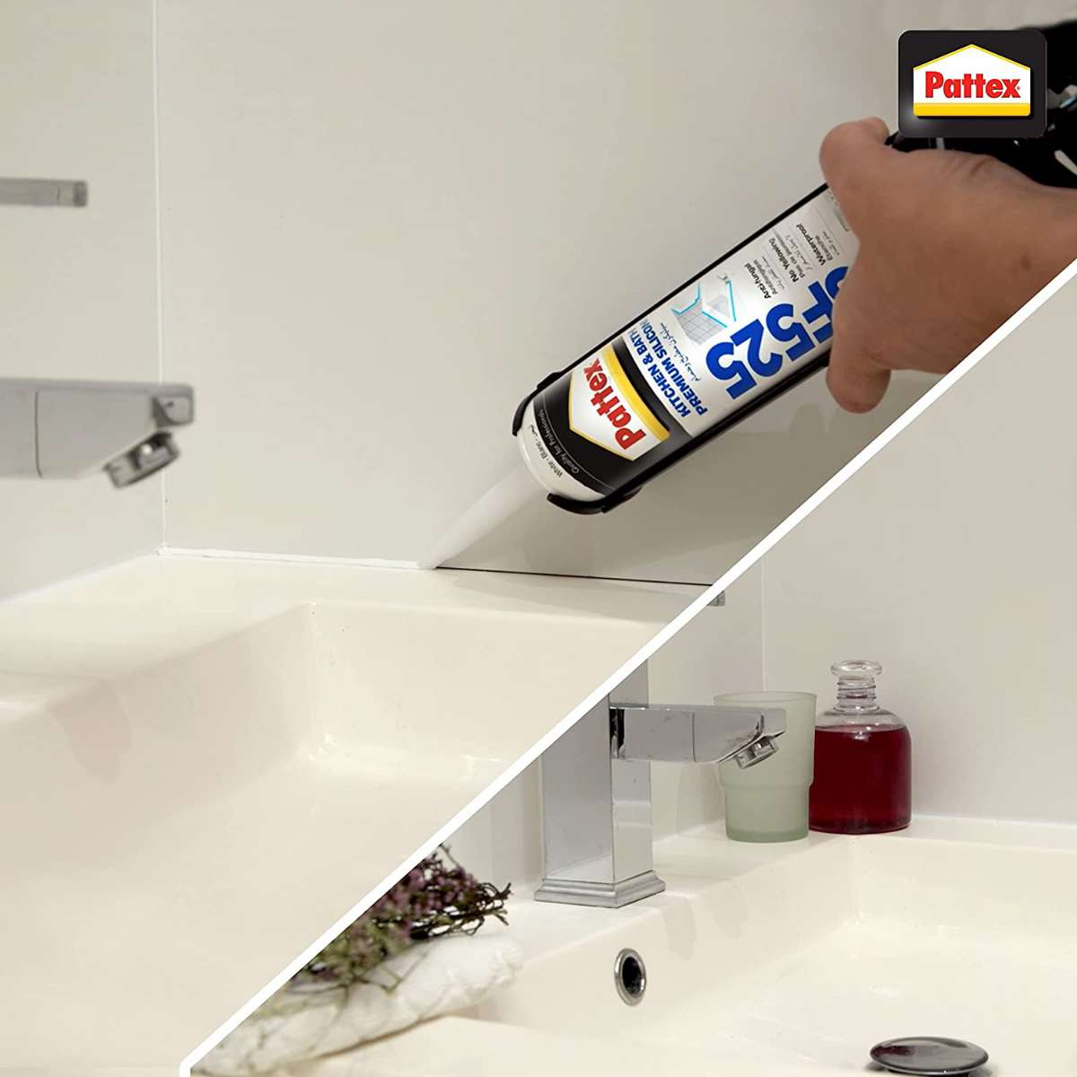 Henkel Pattex SF525 280ml Premium Silicone Sealant - White 4